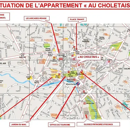 Appartement Au Choletais - 50m2 Deco Originale - Hyper Centre - Proche Du Parc Du Puy Dufou *